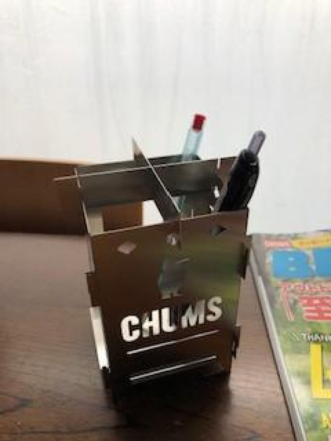 chums焚火台をペン立て［読者投稿記事］