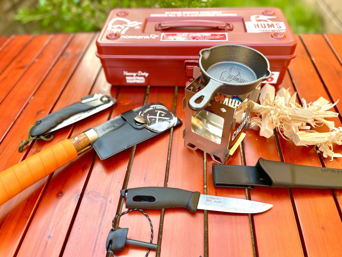 CHUMS×BE-PAL 鋳鉄製スキレットmini IIとMorakniv Companion Sparkが仲間入り！［読者投稿記事］
