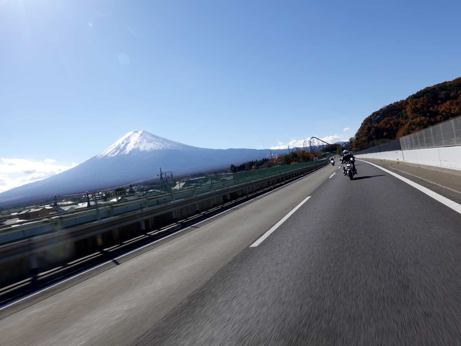 中央道から見えた富士山