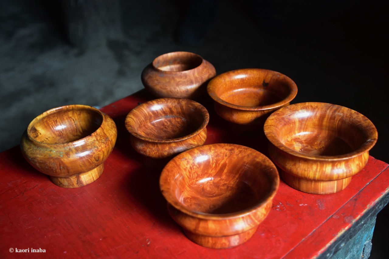 フムラでかつて生産されていた木の椀
