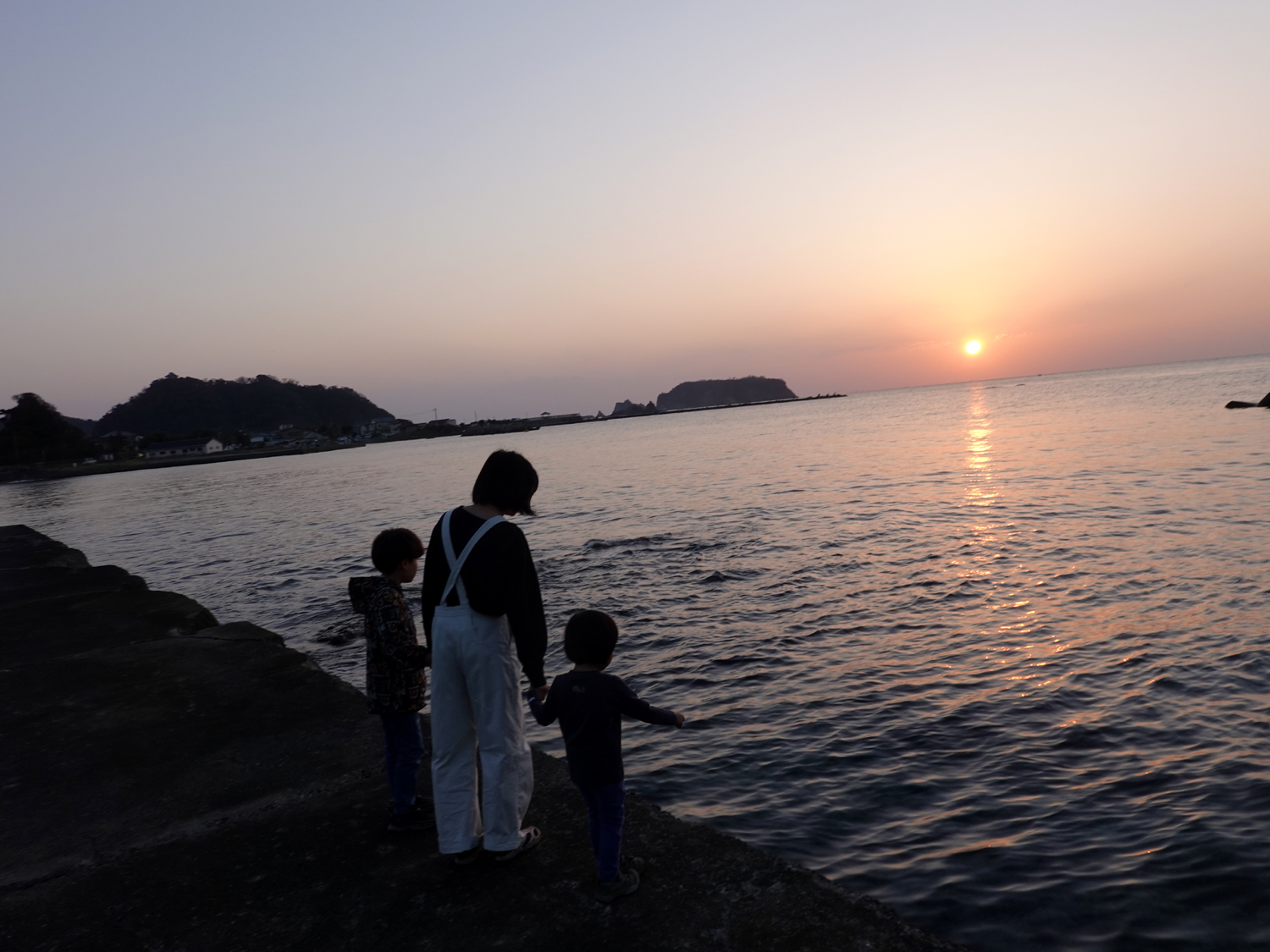 大六海水浴場の夕陽