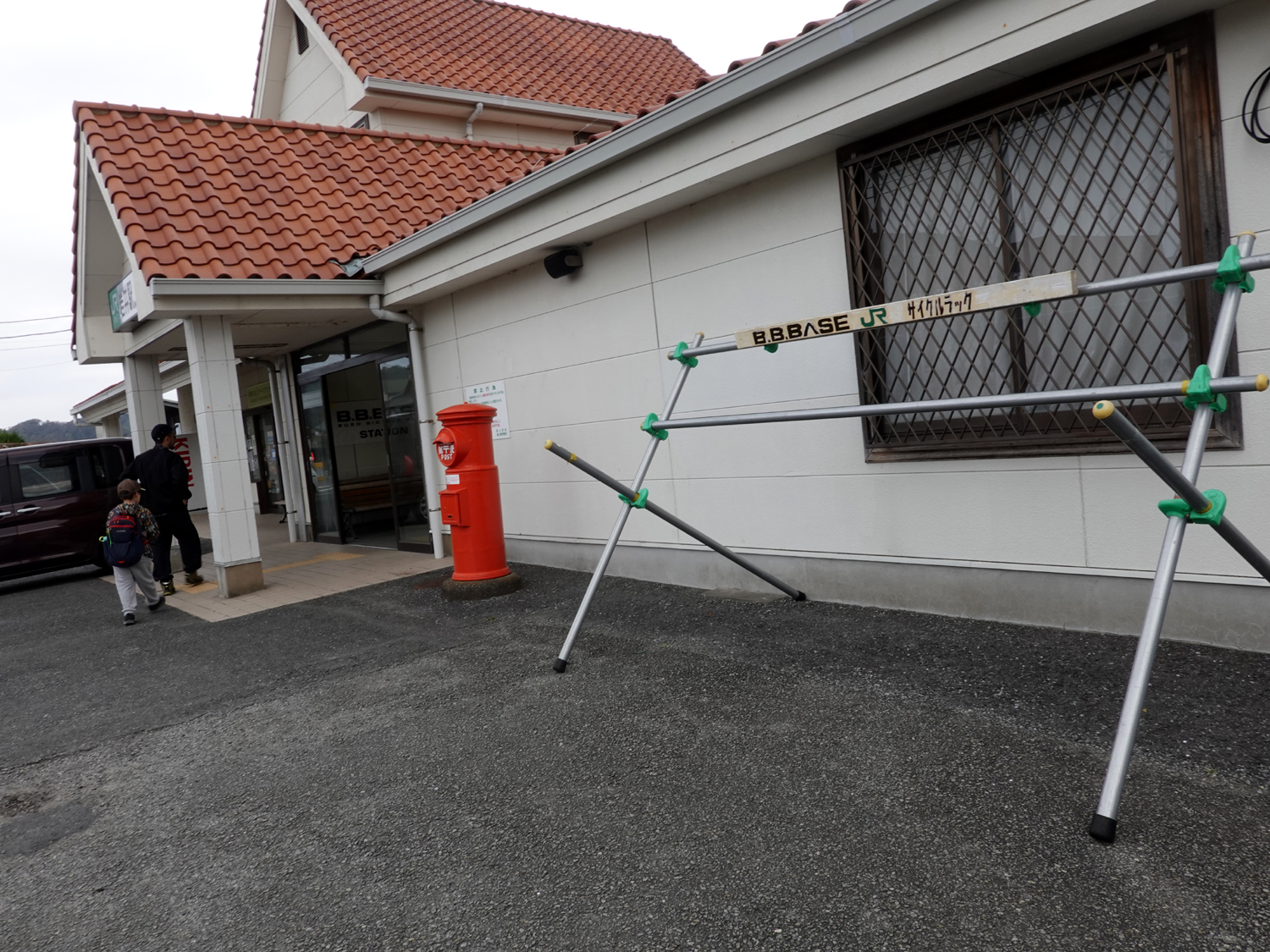 駅前の自転車ラック