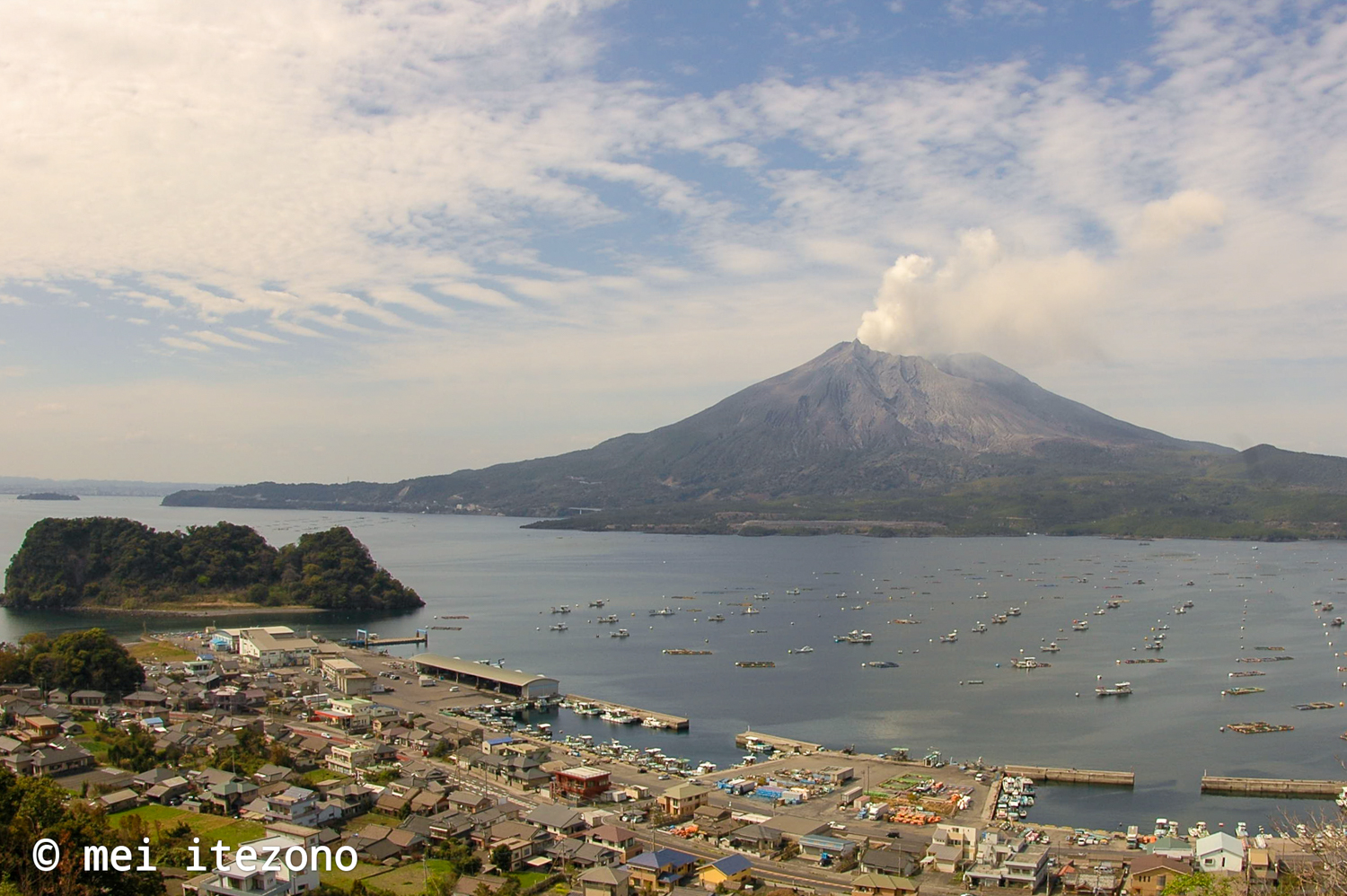 桜島と錦江湾