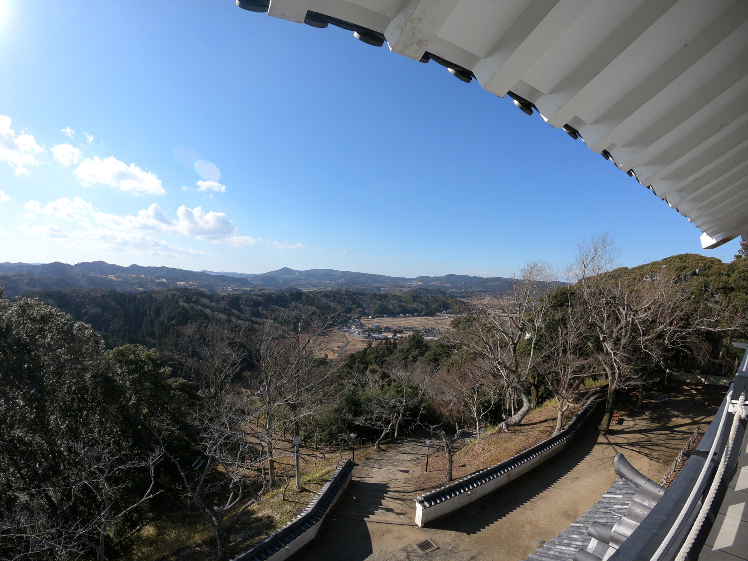 久留里城天守閣からの眺望