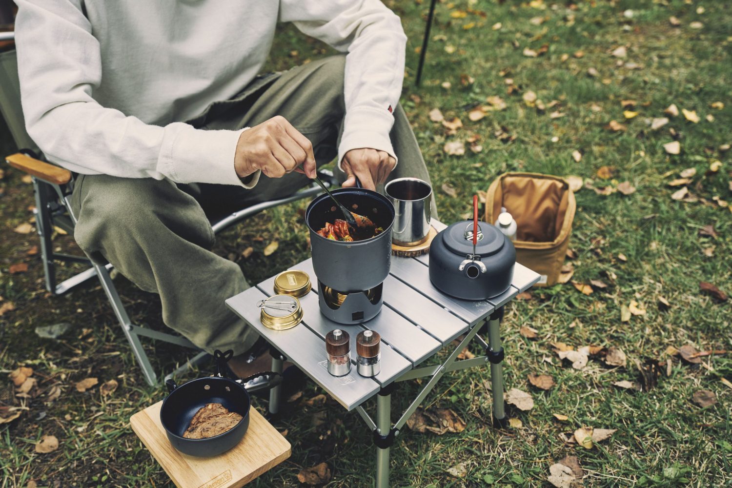 ソロキャンプ調理器具一式-