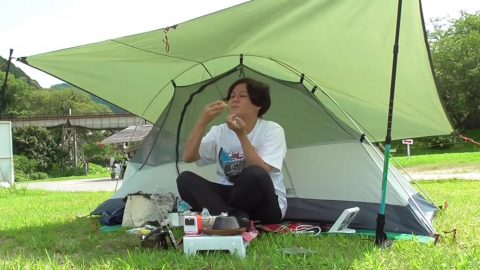 徒歩キャンプいずみ、大きなバックパックを背負って徒歩と電車で行くキャンプの魅力