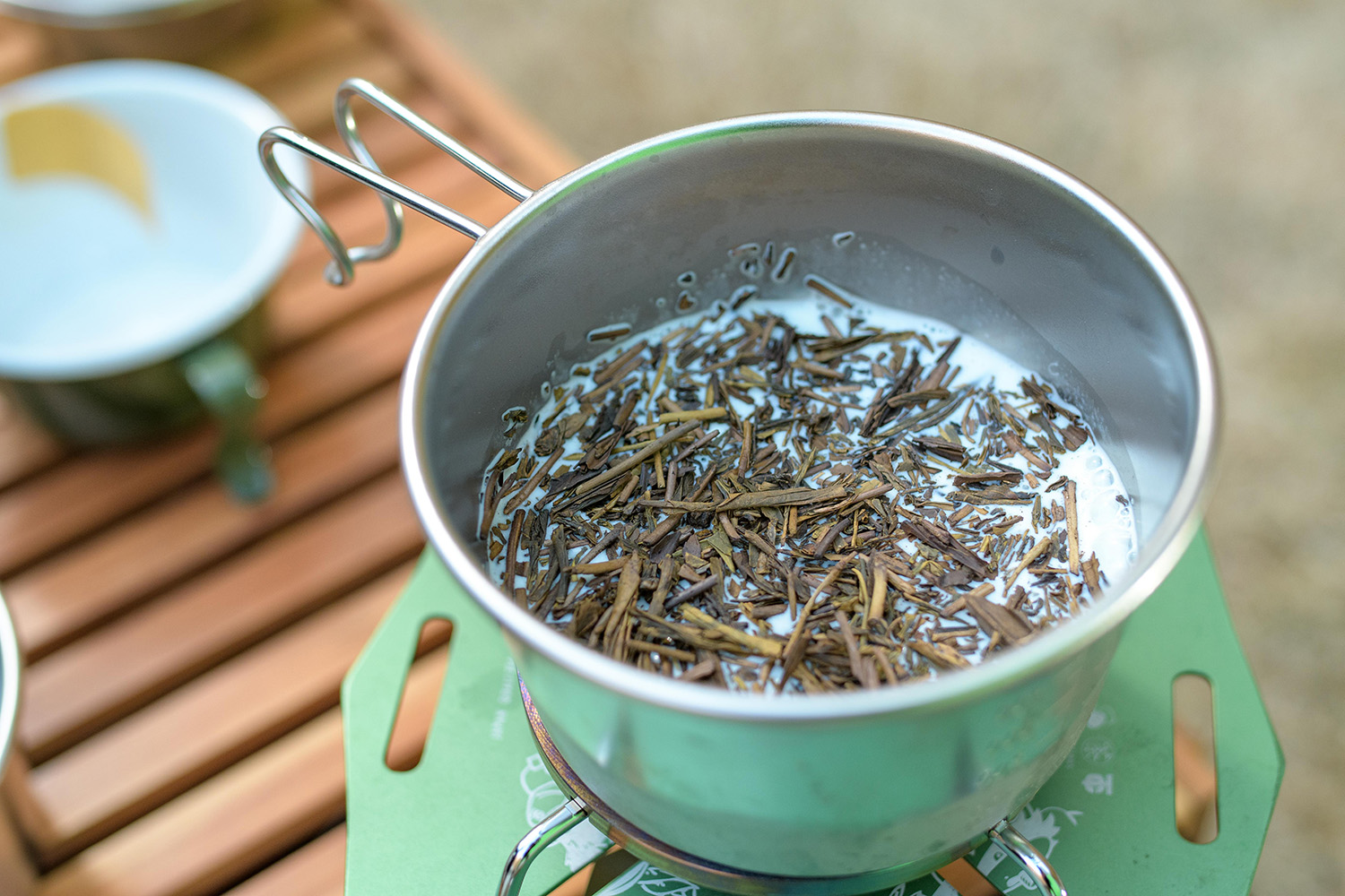 ほうじ茶を使ったプリン