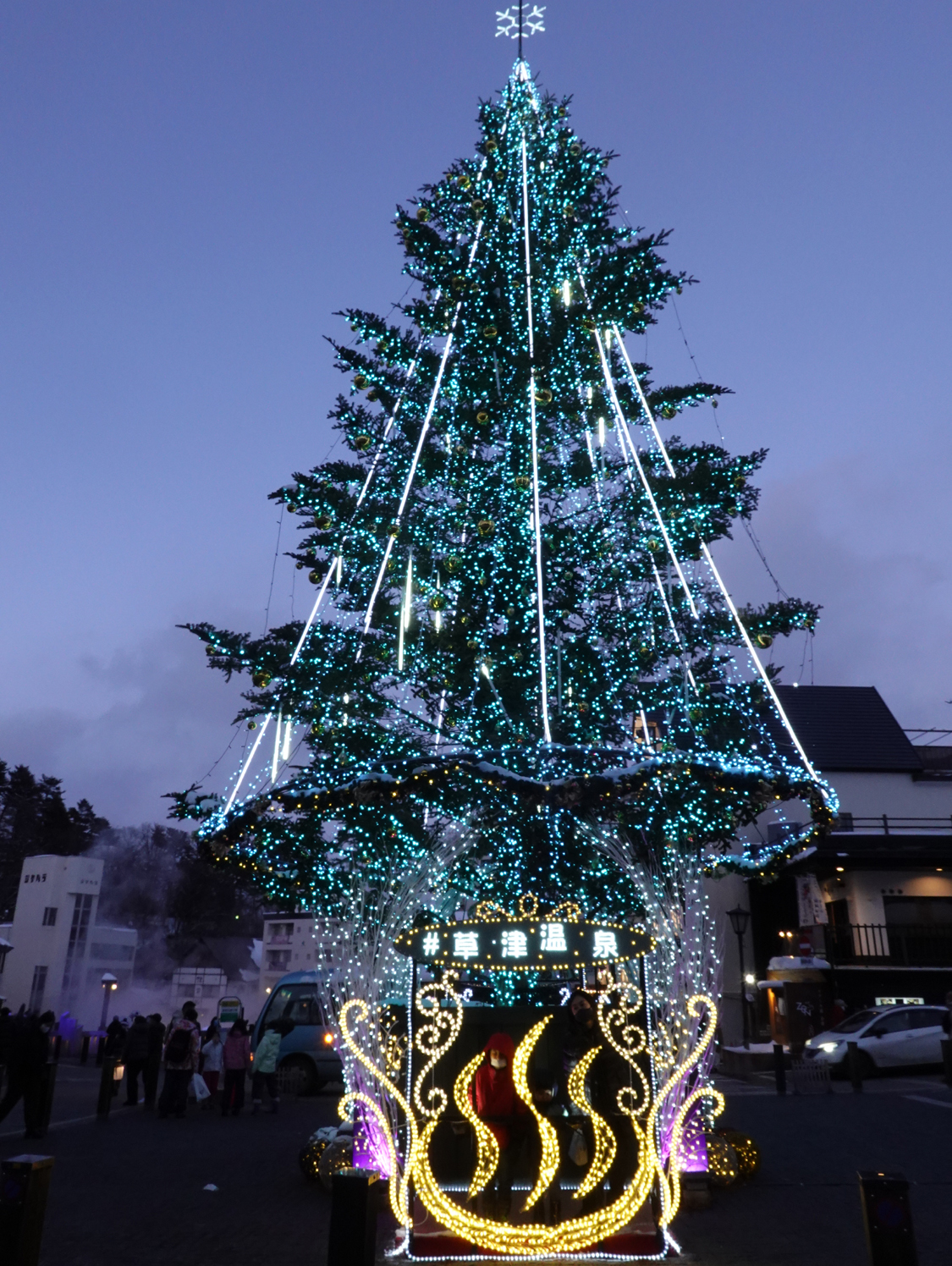 2月14日まで飾られていたクリスマスツリー