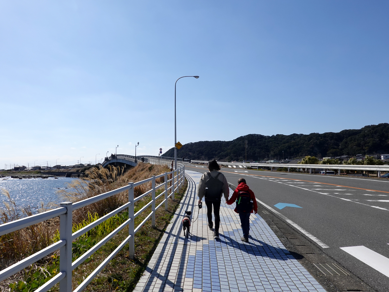 目の前に見えてきた南房千倉大橋