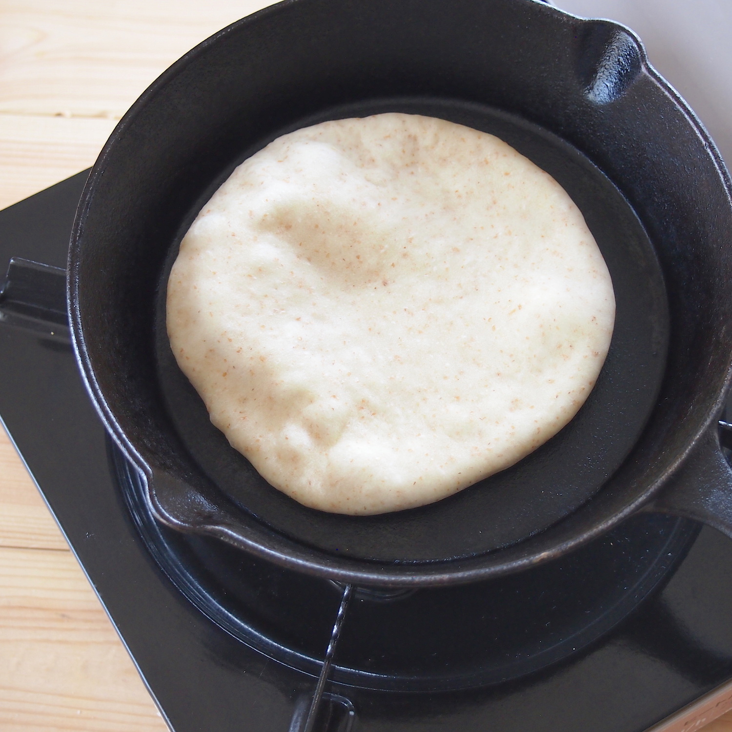 生地を焼く