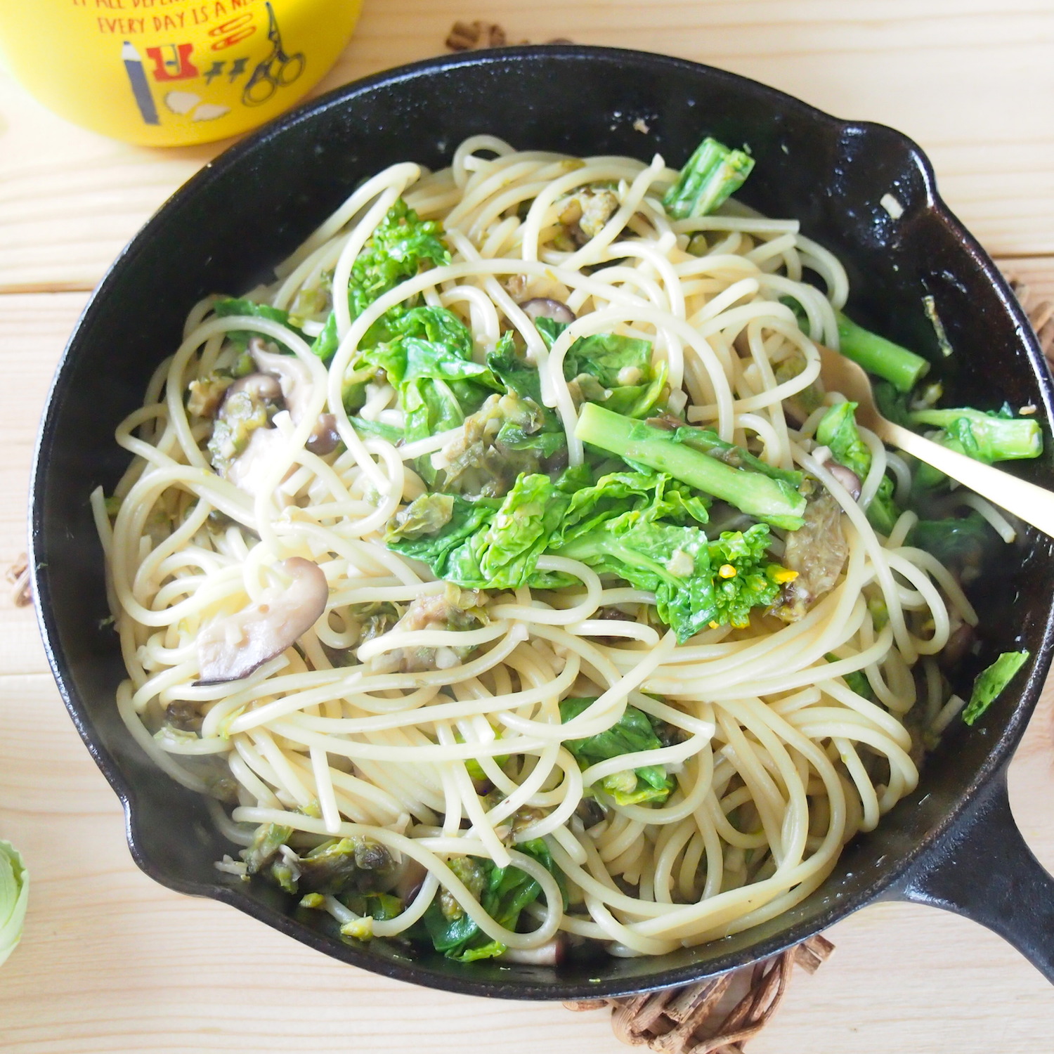 ふきのとうのパスタ