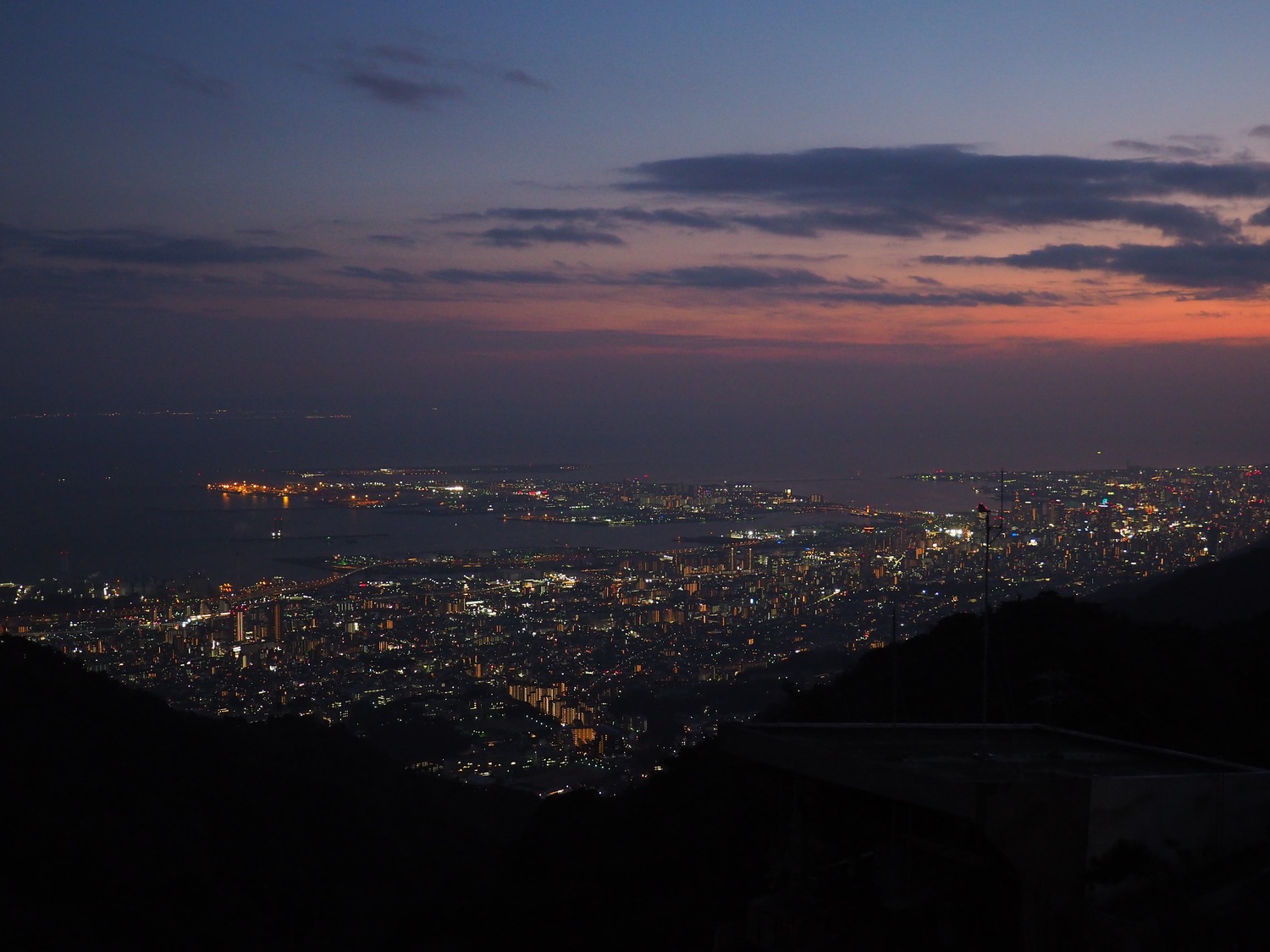 神戸の夕景