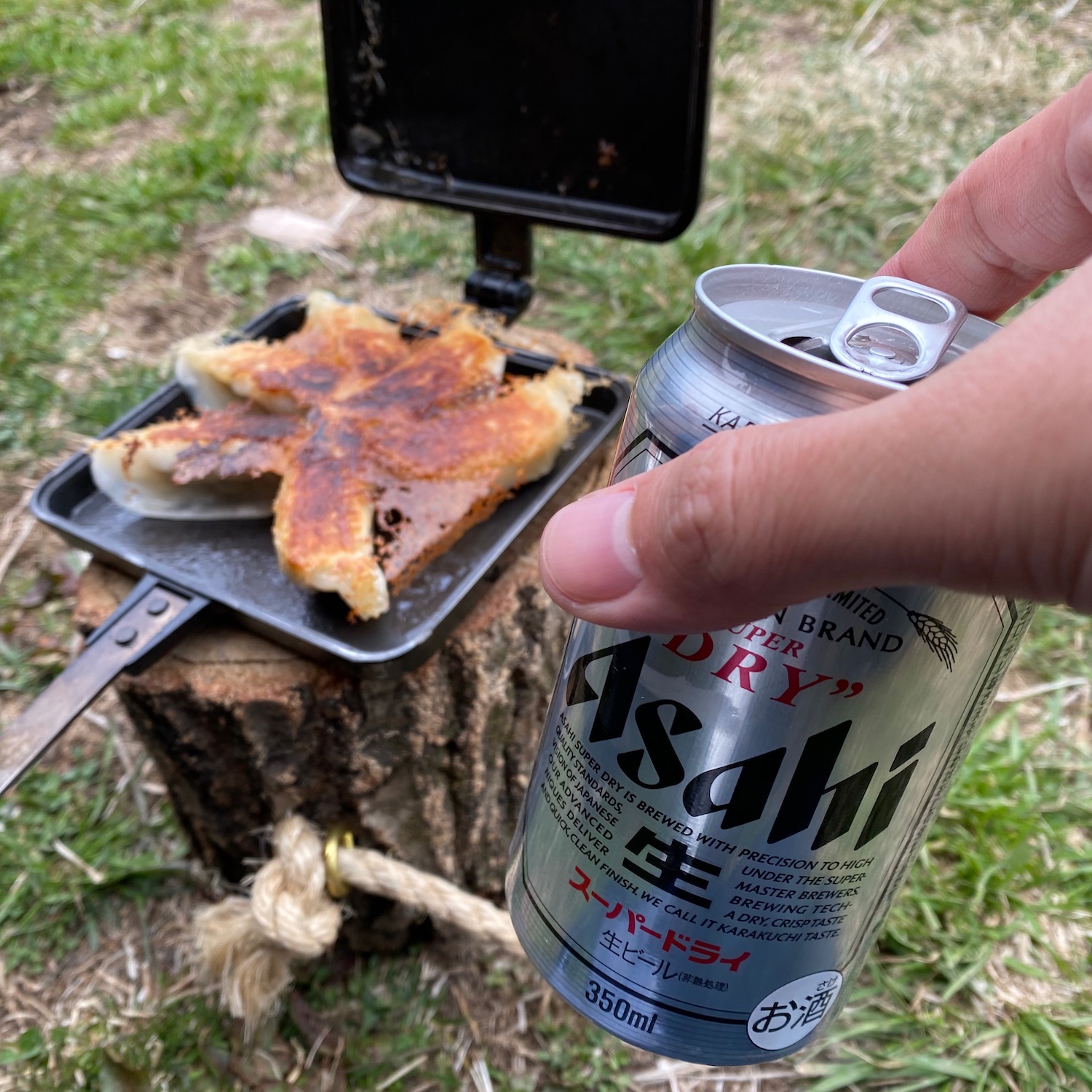 ビールと餃子