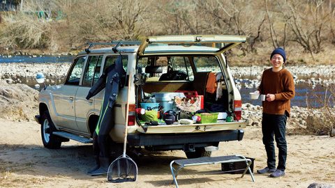 ランクル60で水辺を走り、水辺に泊まる ！アウトドア達人のクルマ活用術をご紹介