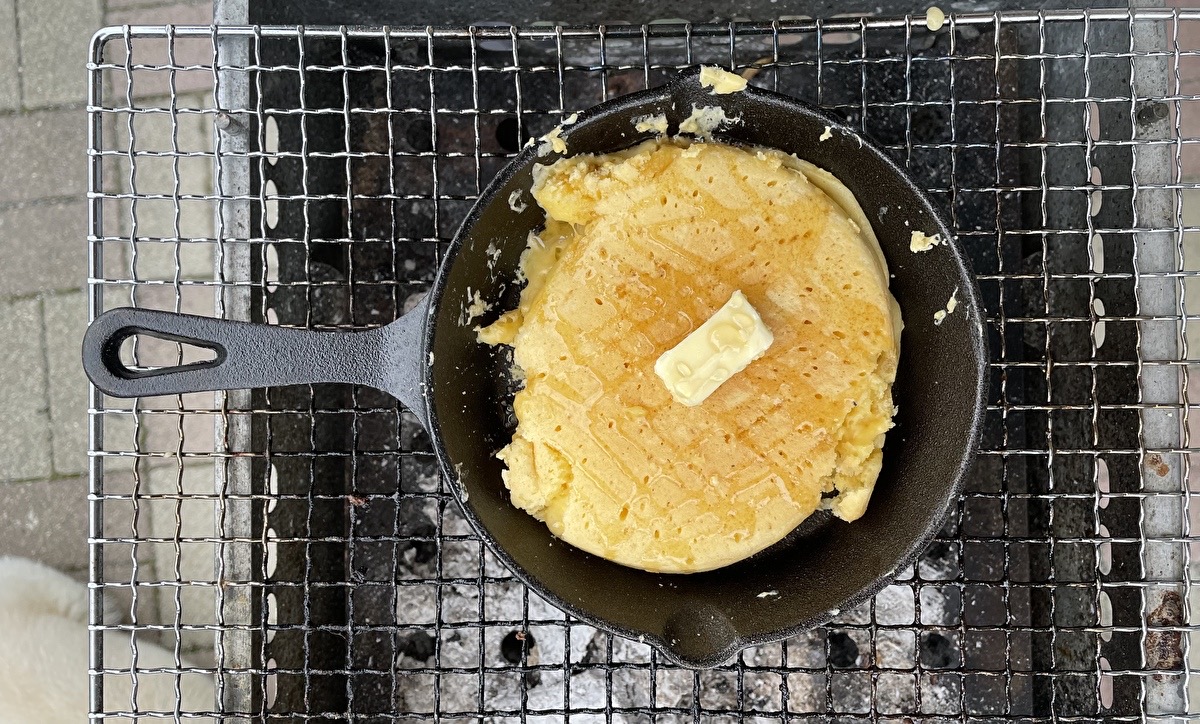 ホットケーキが完成した状態