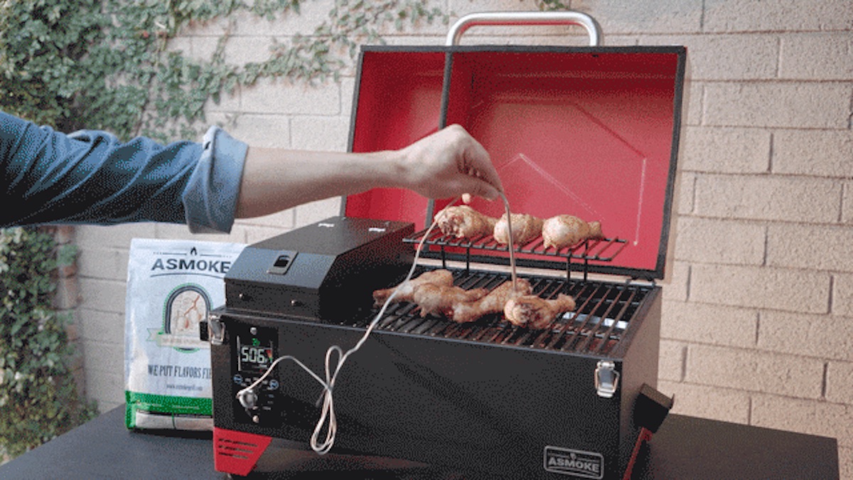 セール中 ポータブル スモーク グリル 燻製 BBQ１台 4-6人用 AS300