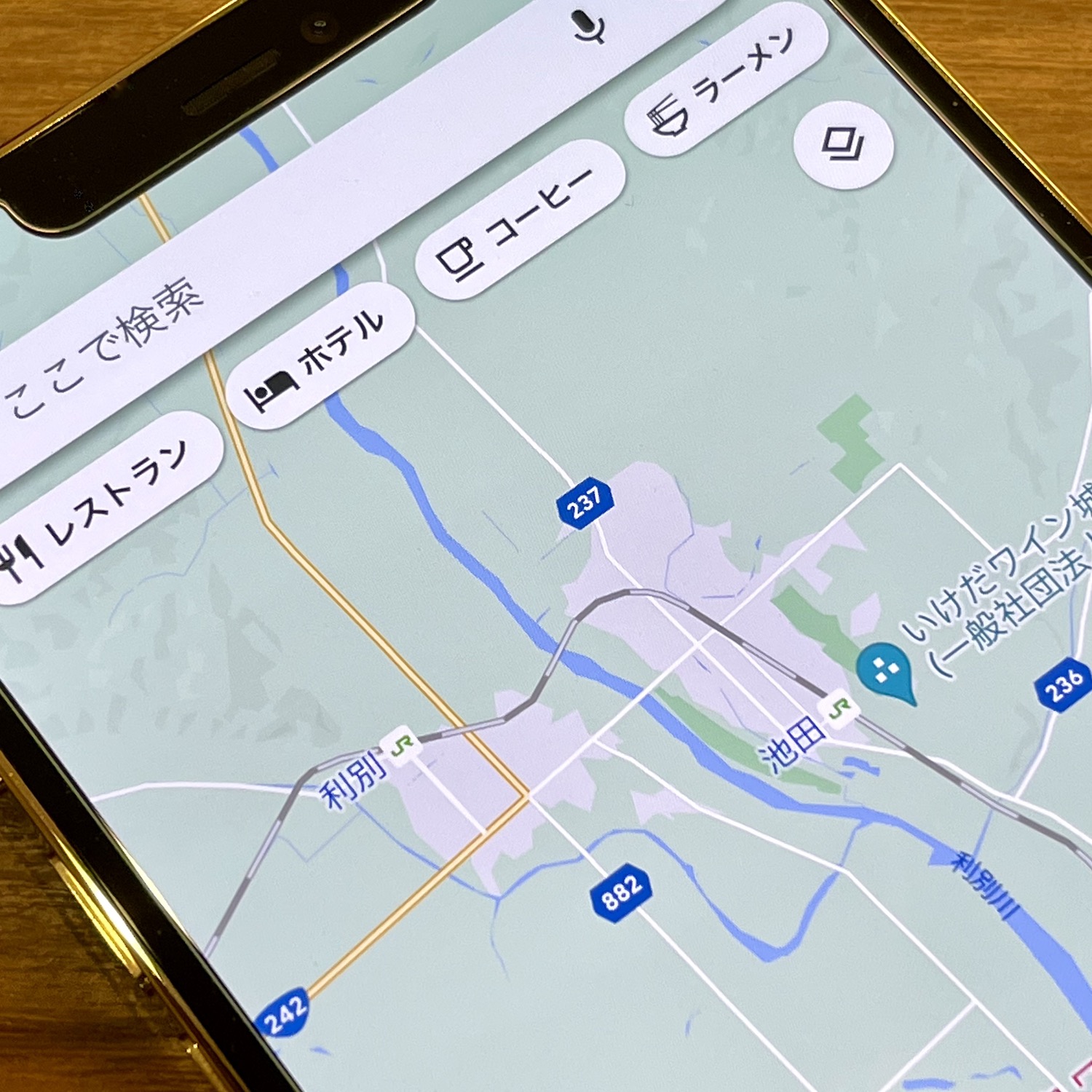 Googleマップ画面