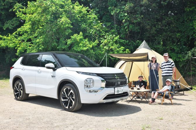 アウトランダーPHEVでキャンプ