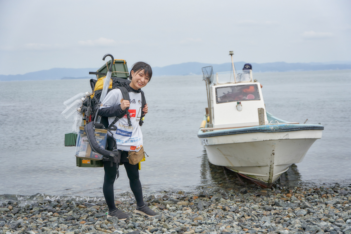 さばいどるかほなんが、無人島へ到着