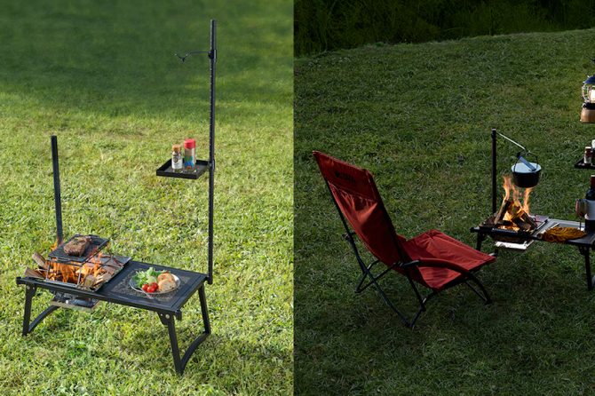 LOGOSの新アイテムは1台5役！ソロキャンの強い味方となるマルチテーブル