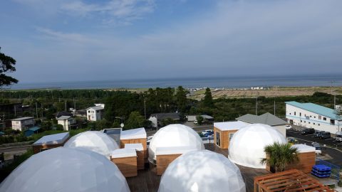 サーフィンの町＝千葉県一宮町にできたばかりの「釣ヶ崎グランピングリゾート」にワンコと一緒に泊まってみた！