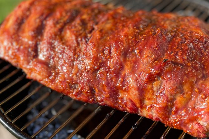 バーベキュー、塊肉、バックリブ、