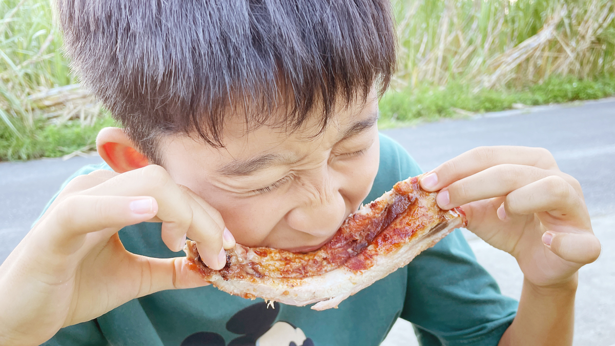 子供、バックリブ