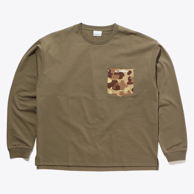 「TUCANNON ISLE LONG SLEEVE CREW (ツキャノンアイルロングスリーブクルー)」(Sage)¥6,600