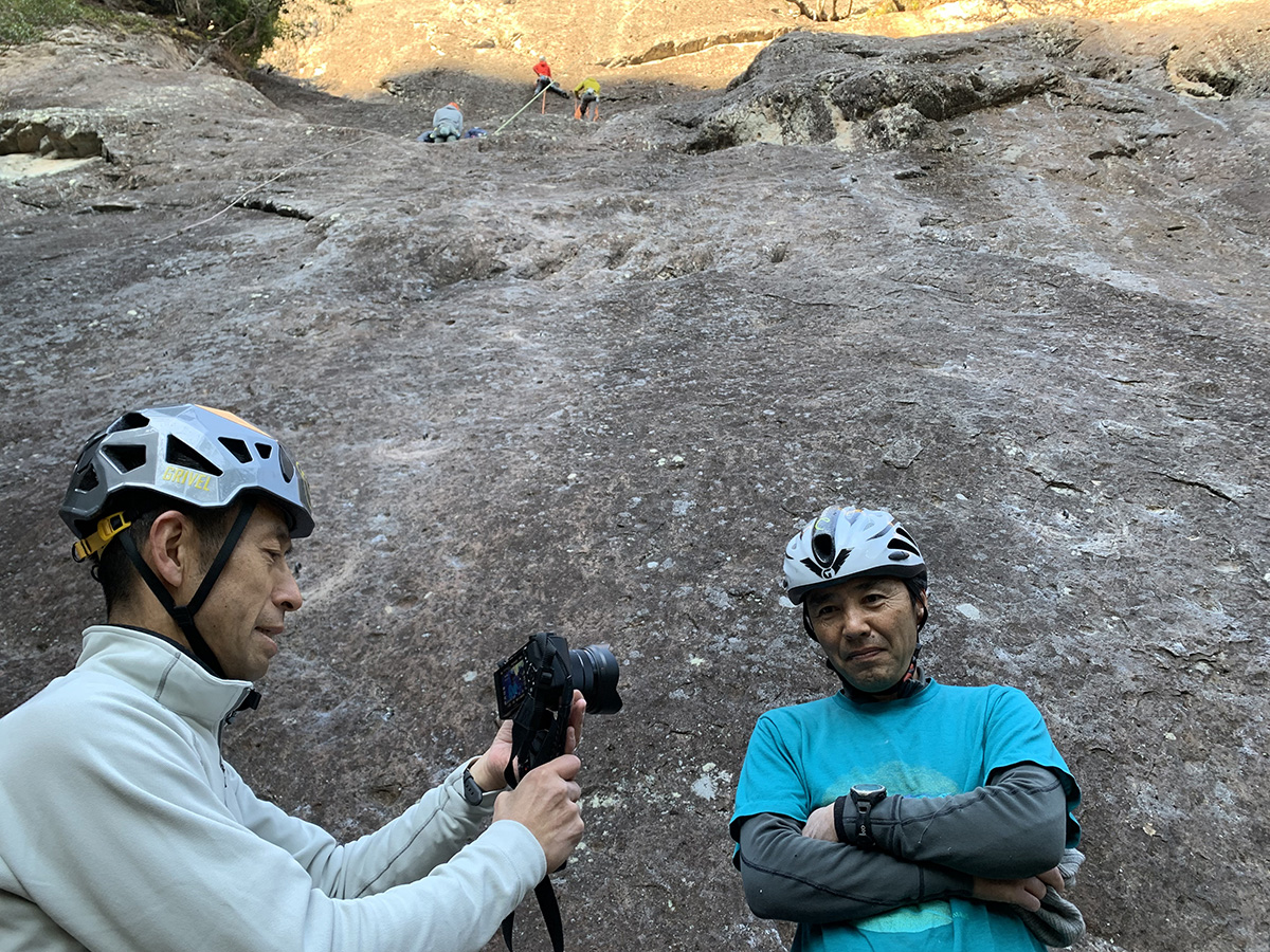 山野井さんと監督のツーショット