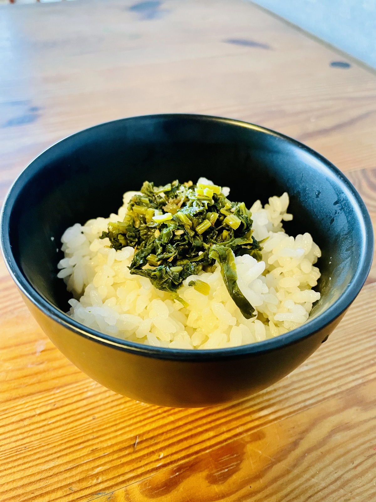 大根の葉のふりかけご飯