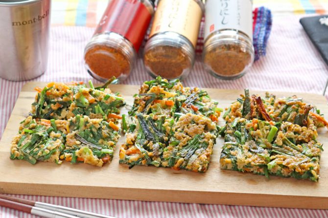 ほりにしで作るオートミールチヂミ