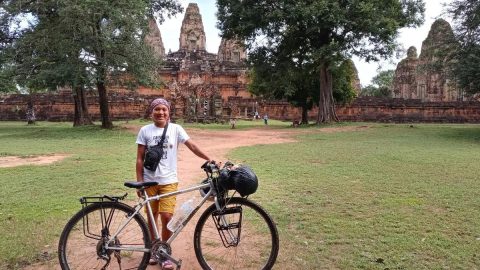 自転車女子一人旅の次なる国はカンボジア。世界遺産アンコールワットまで行って遊びつくしてきた！