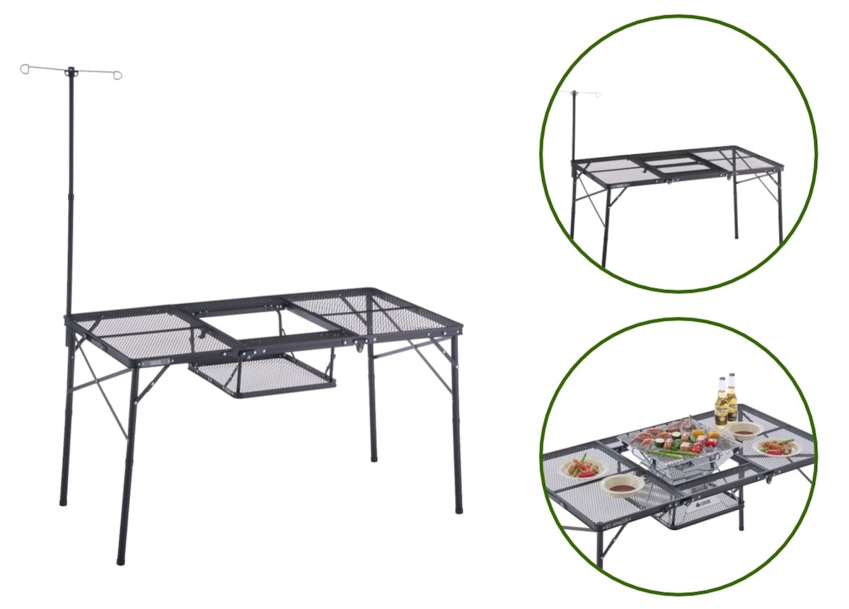 ＢＢＱから焚き火まで対応可能なロゴスの新作テーブルが超便利！ テーブル 【BE-PAL】キャンプ、アウトドア、自然派生活の情報源ビーパル