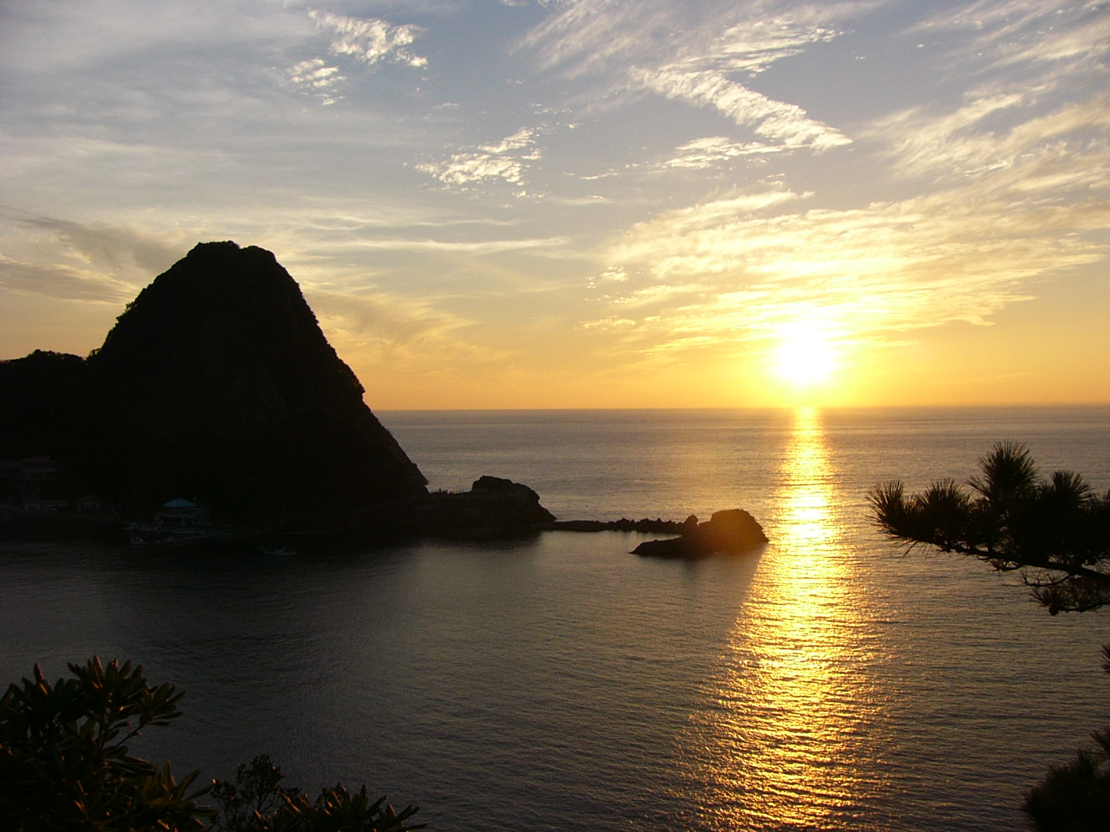 烏帽子山の夕景