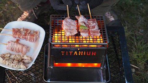 軽いは正義！ソロキャンプには超軽量のチタニウム製グリルが最強です