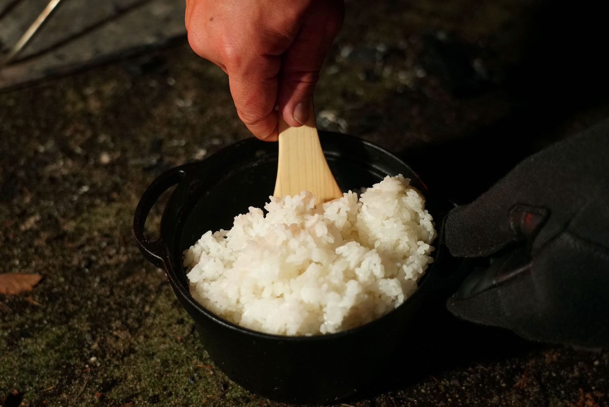 米1粒1粒がシャキッとした炊き上がりに。