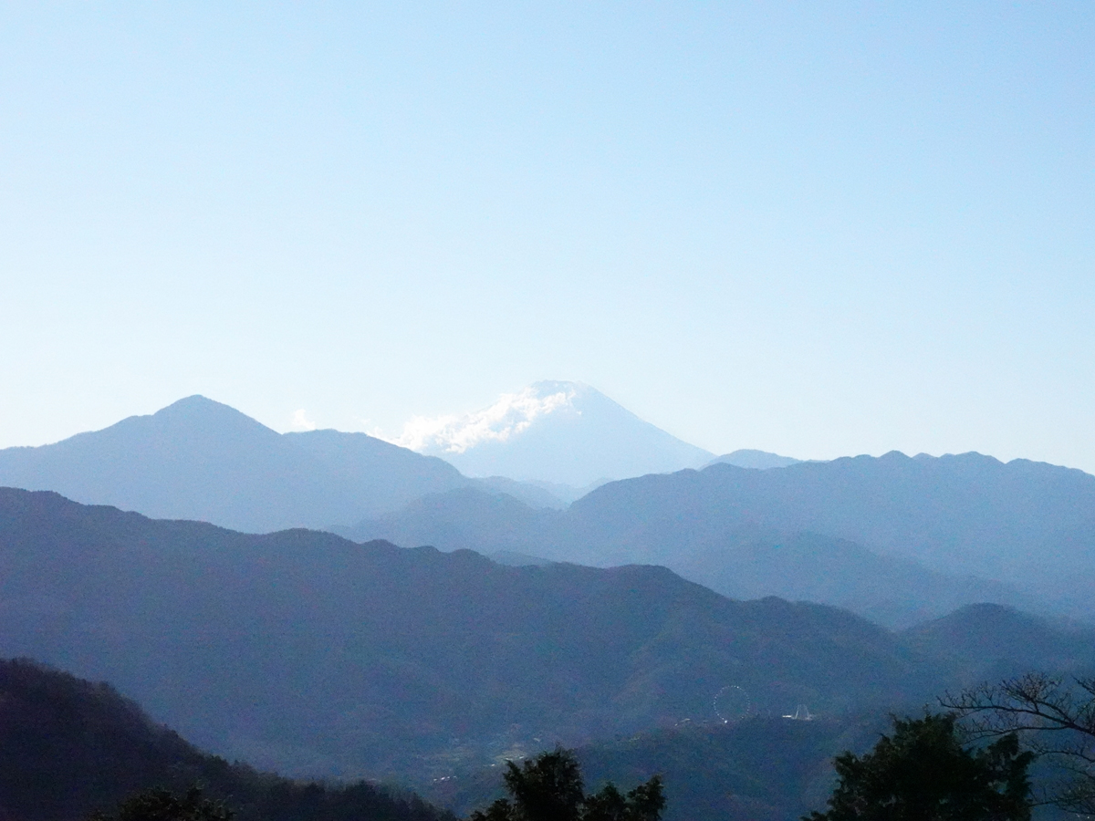 てっぺんから見えた富士山