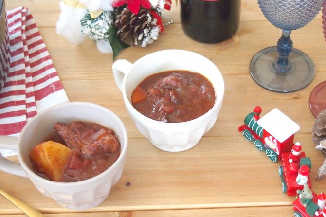 羊の赤ワイン煮込み