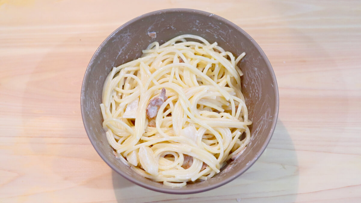 スパゲッティの完成