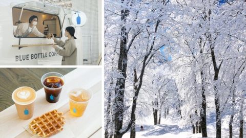 “アウトドアブレンド”で極上のひと時。「ブルーボトル コーヒートラック」が野沢温泉村に2023年2月12日まで出店！