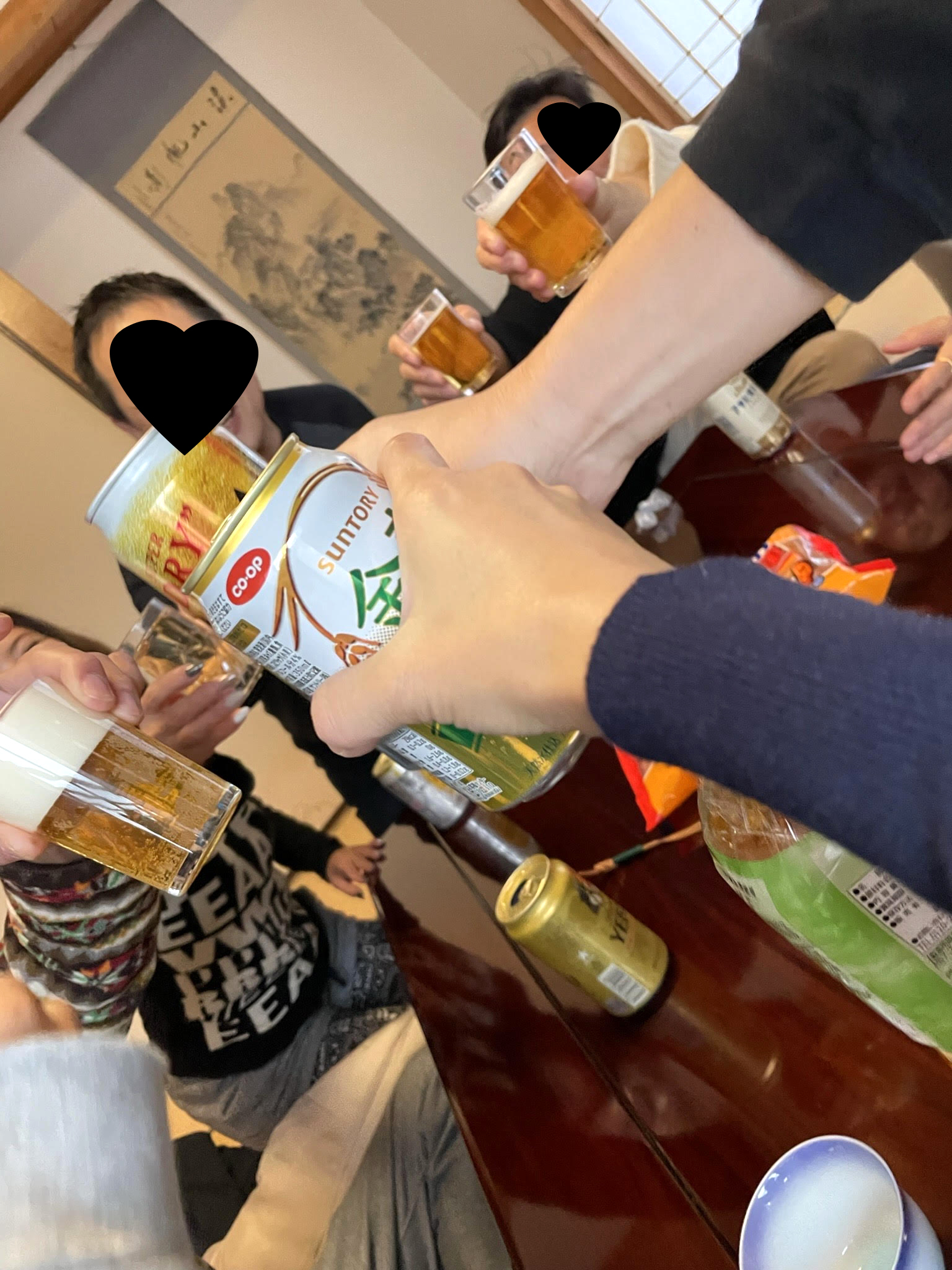 まずは乾杯