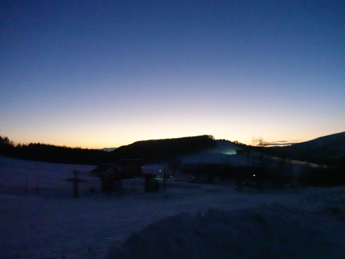 駐車場から見えた夕景