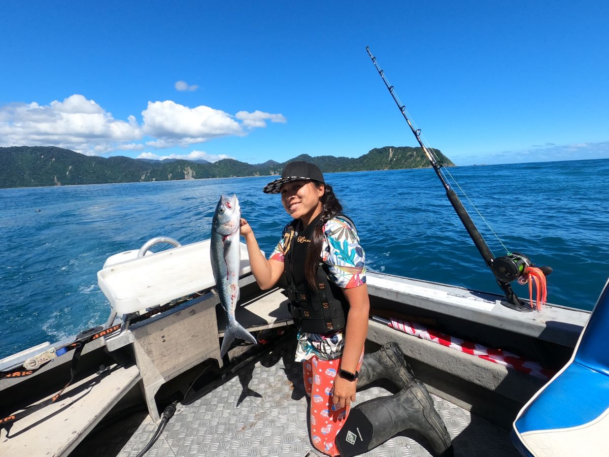 ニュージーランドで初めて釣れたお魚！