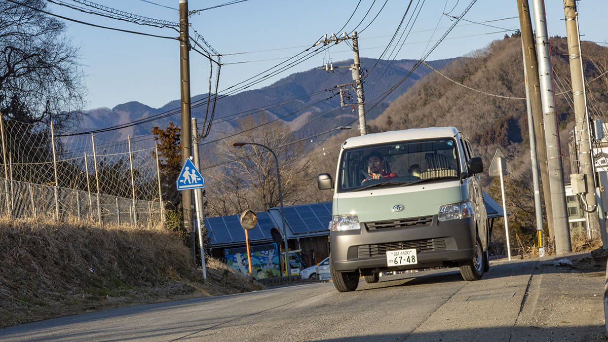 キャンプ場へ向かう途中