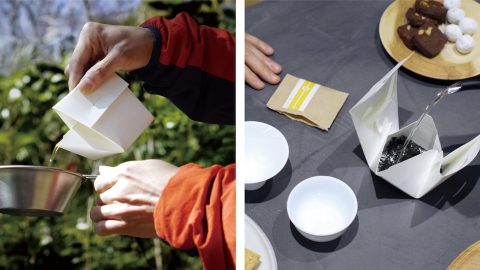 ２年かけて開発！アウトドアで美味しいお茶を飲むなら「紙の急須」しかない！