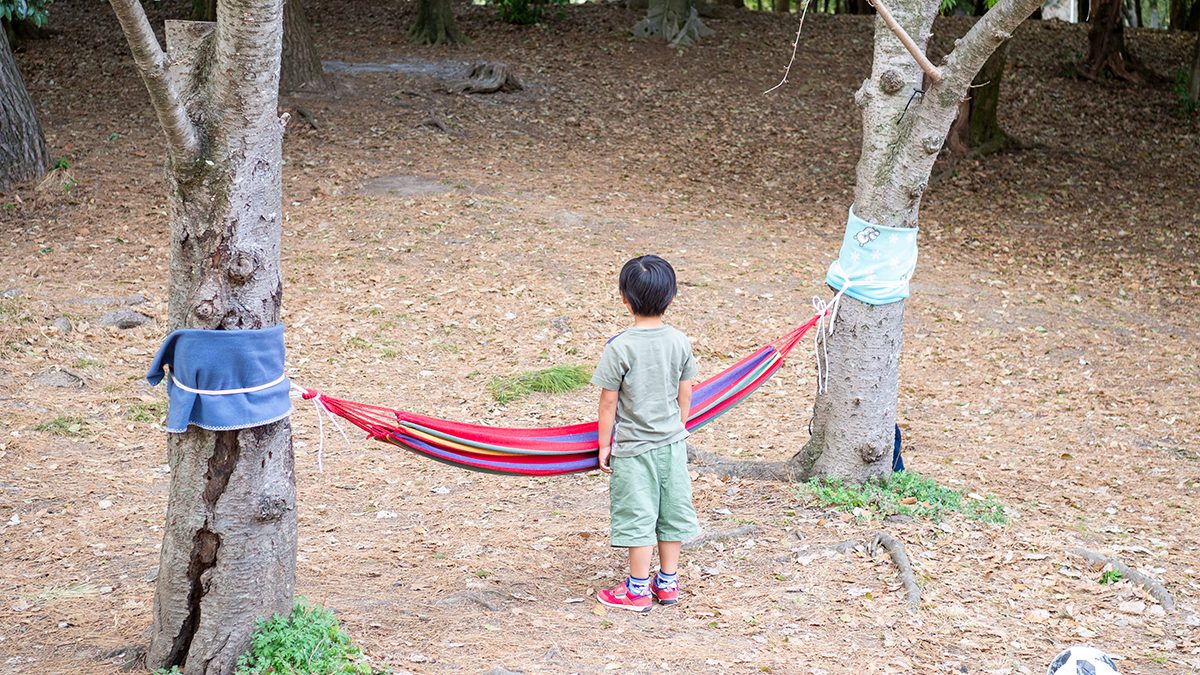 5歳の息子のお気に入りのハンモック