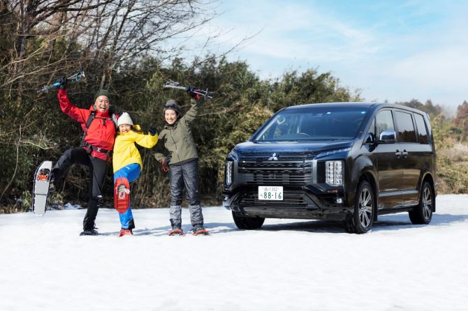 デリカD:5なら外遊びも弾む！ 雪のフィールドで楽しむ家族の時間【PR】