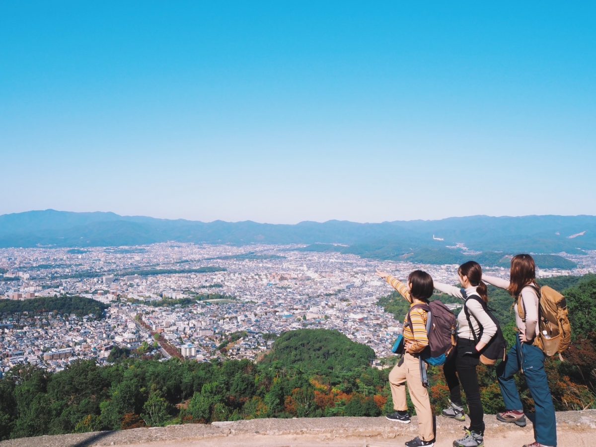 大文字山火床からの景色。