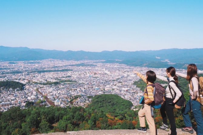 大文字山火床からの景色