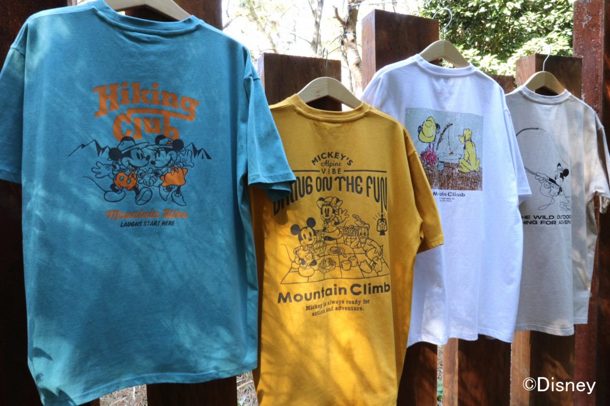 ディズニーキャラクターたちのTシャツシリーズ